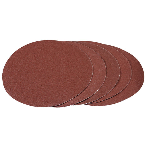 Hook-and-Loop-Aluminium-Oxide-Sanding-Discs,-180mm,-80-Grit-(Pack-of-5)