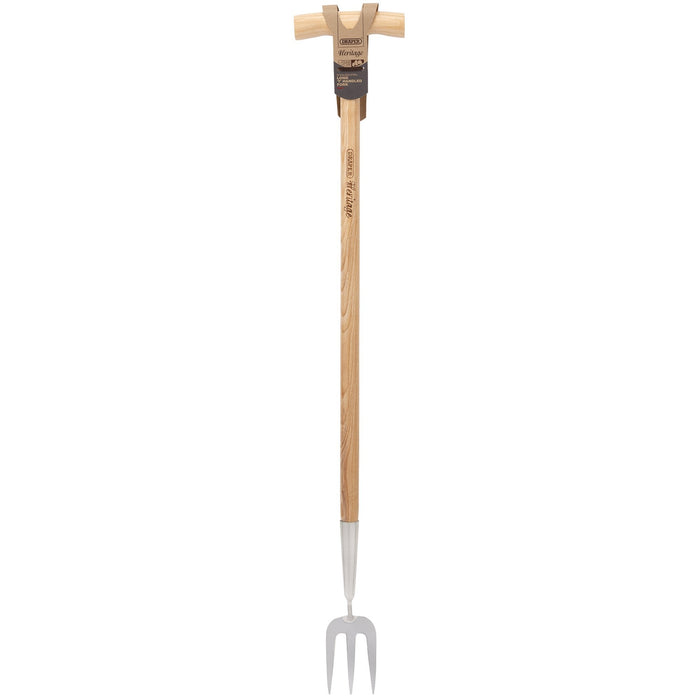 Draper-Heritage-Stainless-Steel-Fork-With-Ash-Long-Handle